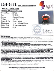 4.97 Ratti  Natural Hessonite with Govt. Lab Certificate-(1221)